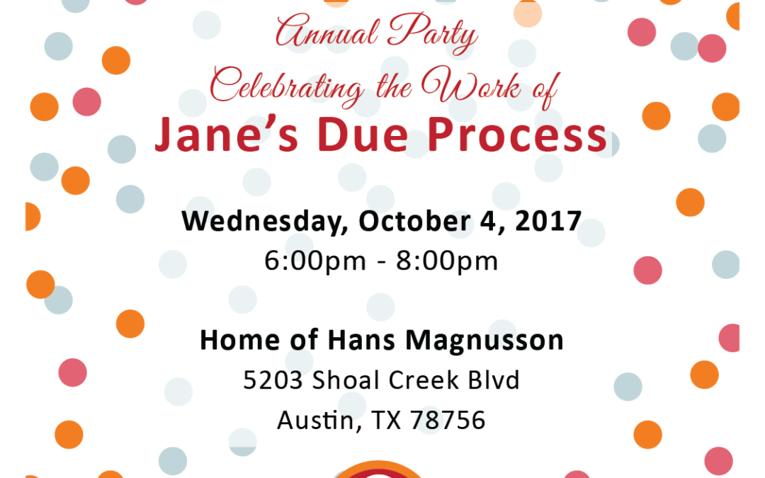 Jane’s Due Process Annual Celebration Austin 2017