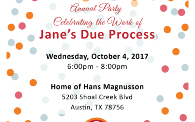 Jane’s Due Process Annual Celebration Austin 2017