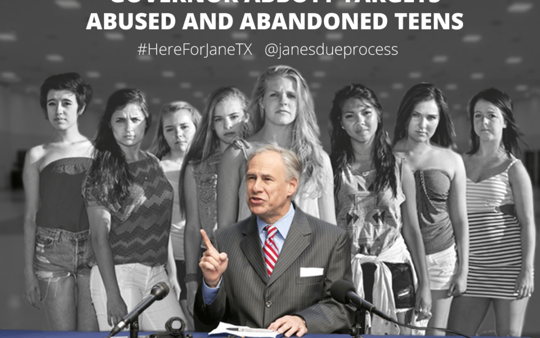 Governor Abbott’s targets abused and neglected teens in private ceremonial signing of HB 3994