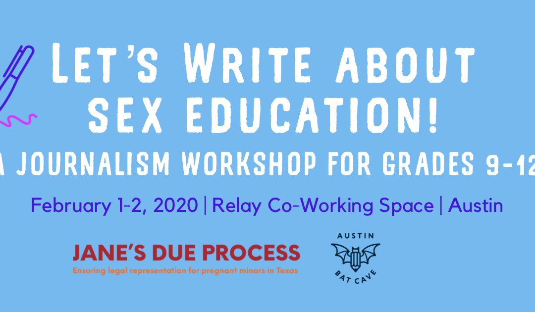 Join us for Let’s Write About Sex Education!
