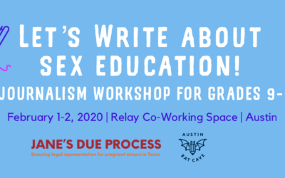 Join us for Let’s Write About Sex Education!
