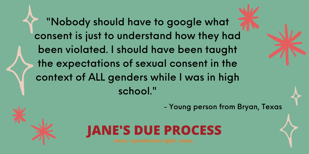 Jane S Due Process Shows Up For Sex Ed In Texas Jane S Due Process